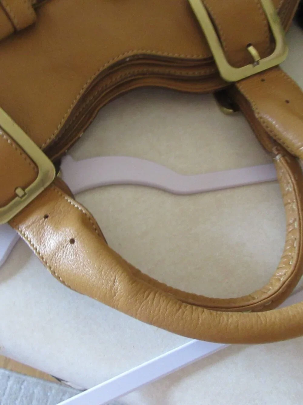 Cole Haan Satchel Tan leather handbag purse